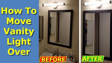 how to move bathroom lights